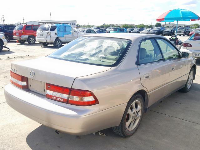 JT8BF28G0Y5077744 - 2000 LEXUS ES 300 BEIGE photo 4