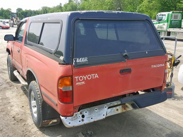 4TAPM62N5YZ614253 - 2000 TOYOTA TACOMA RED photo 3