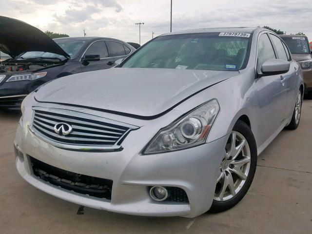 JN1CV6AP1CM932754 - 2012 INFINITI G37 BASE GRAY photo 2