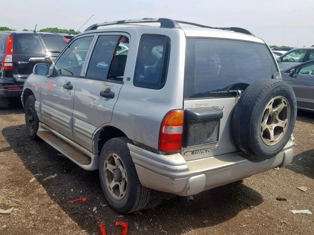 2CNBE634X16960393 - 2001 CHEVROLET TRACKER LT SILVER photo 3