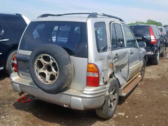 2CNBE634X16960393 - 2001 CHEVROLET TRACKER LT SILVER photo 4