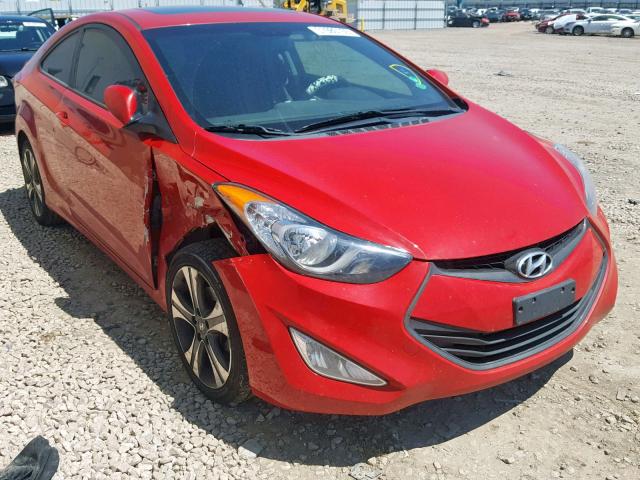 KMHDH6AE3DU013584 - 2013 HYUNDAI ELANTRA CO RED photo 1