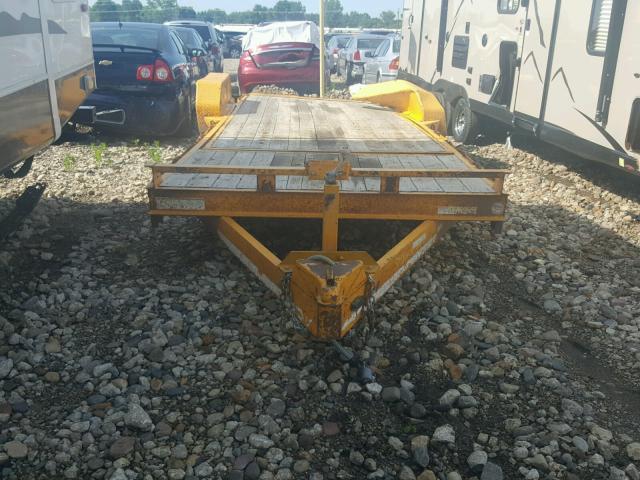 5JW1U2224D1077807 - 2013 UTILITY TRAILER YELLOW photo 2