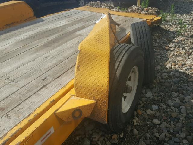 5JW1U2224D1077807 - 2013 UTILITY TRAILER YELLOW photo 9