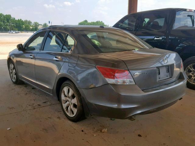 1HGCP36809A015937 - 2009 HONDA ACCORD EXL GRAY photo 3