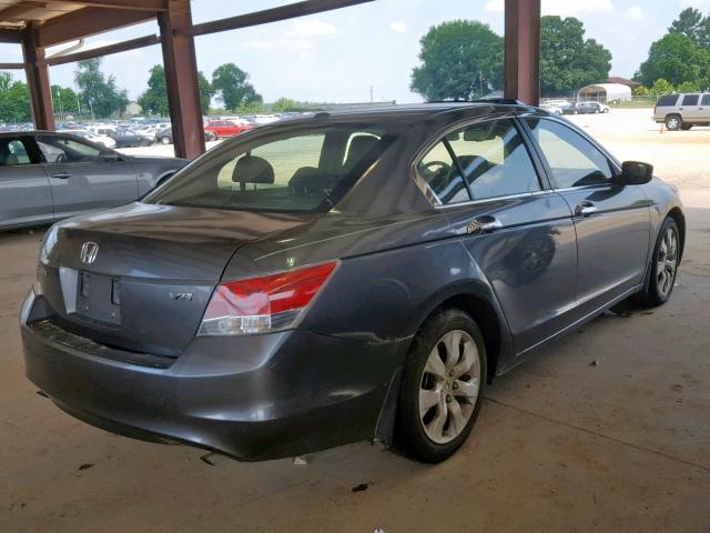 1HGCP36809A015937 - 2009 HONDA ACCORD EXL GRAY photo 4