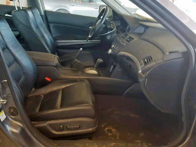 1HGCP36809A015937 - 2009 HONDA ACCORD EXL GRAY photo 5