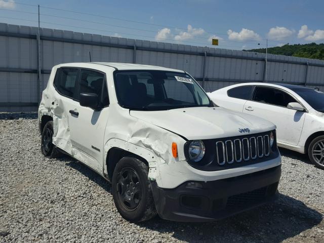 ZACCJAAB1HPF50300 - 2017 JEEP RENEGADE S WHITE photo 1