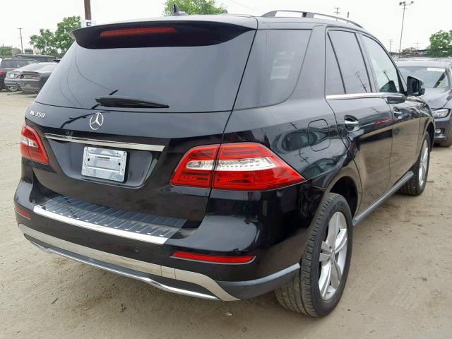 4JGDA5JBXDA222343 - 2013 MERCEDES-BENZ ML 350 BLACK photo 4