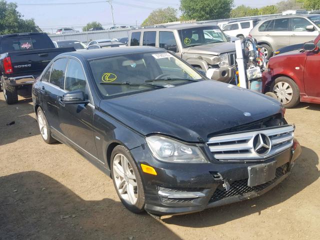 WDDGF4HB4CR217843 - 2012 MERCEDES-BENZ C 250 BLACK photo 1