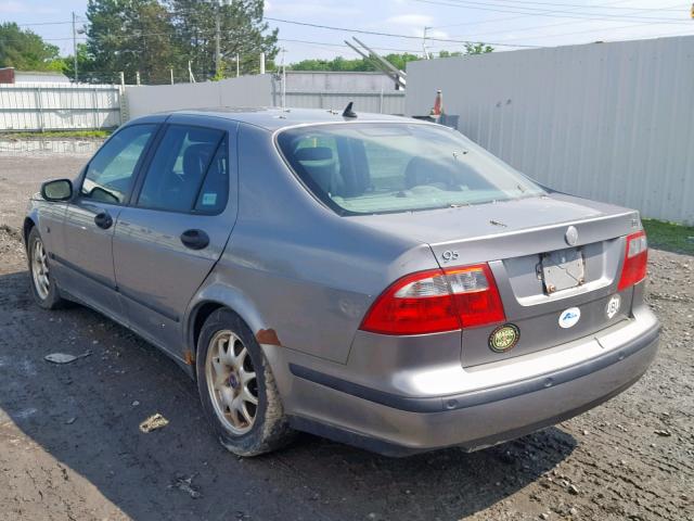 YS3ED49Z633039402 - 2003 SAAB 9-5 ARC GRAY photo 3