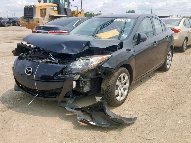 JM1BL1TF7D1762912 - 2013 MAZDA 3 I BLACK photo 2