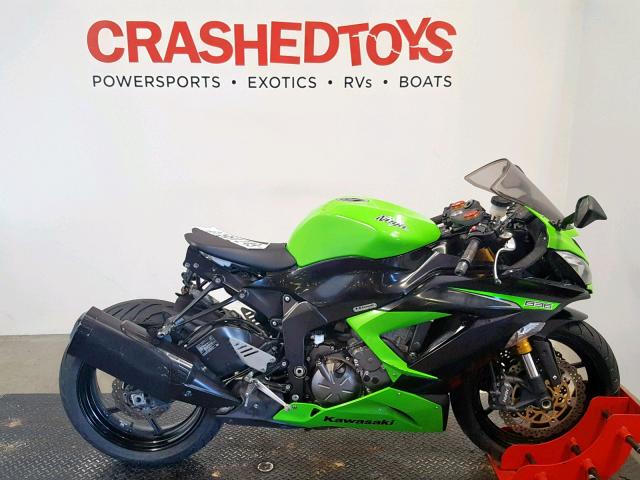 JKBZXJE17DA001694 - 2013 KAWASAKI ZX636 E GREEN photo 1