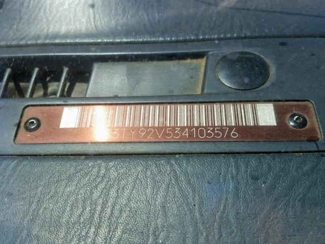 JS3TY92V534103576 - 2003 SUZUKI XL7 PLUS BLUE photo 10