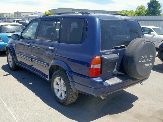 JS3TY92V534103576 - 2003 SUZUKI XL7 PLUS BLUE photo 3