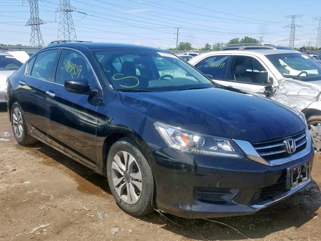 1HGCR2F33DA267716 - 2013 HONDA ACCORD LX BLACK photo 1