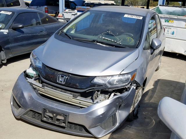 3HGGK5H51HM710413 - 2017 HONDA FIT LX GRAY photo 2