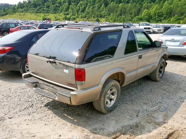 1GKCS18W91K117723 - 2001 GMC JIMMY GOLD photo 4