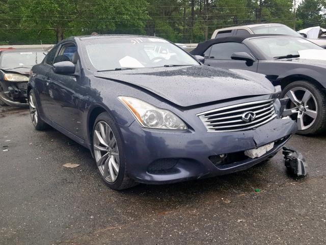 JNKCV64E68M129144 - 2008 INFINITI G37 BASE BLUE photo 1