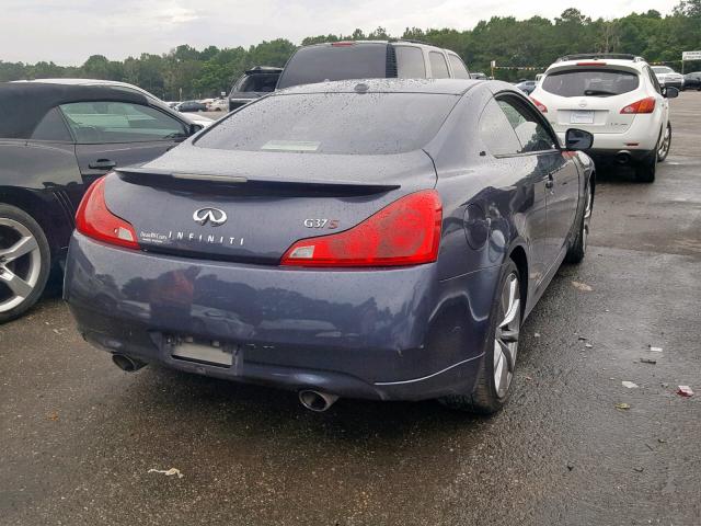 JNKCV64E68M129144 - 2008 INFINITI G37 BASE BLUE photo 4