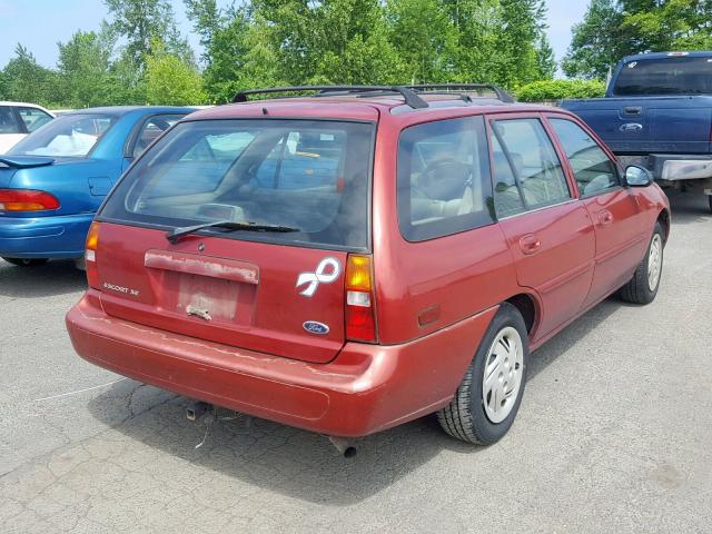 3FAFP15P8WR225573 - 1998 FORD ESCORT WGN RED photo 4