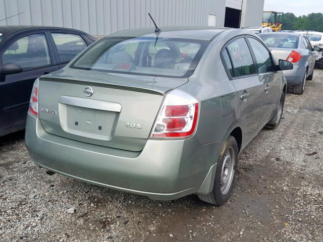 3N1AB61E87L704944 - 2007 NISSAN SENTRA 2.0 GREEN photo 4