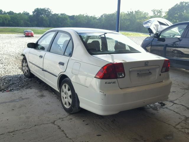 1HGES16324L003785 - 2004 HONDA CIVIC DX V WHITE photo 3