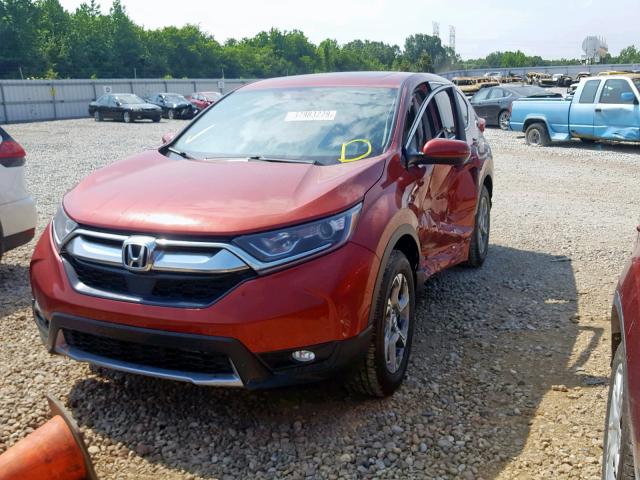 2HKRW2H83HH671396 - 2017 HONDA CR-V EXL RED photo 2