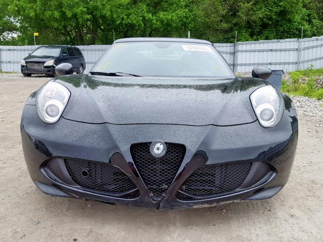 ZARBAAB43GM183933 - 2016 ALFA ROMEO 4C SPIDER BLACK photo 9