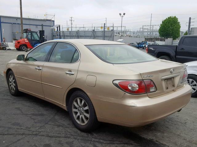 JTHBF30GX25003613 - 2002 LEXUS ES 300 GOLD photo 3