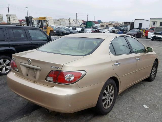 JTHBF30GX25003613 - 2002 LEXUS ES 300 GOLD photo 4