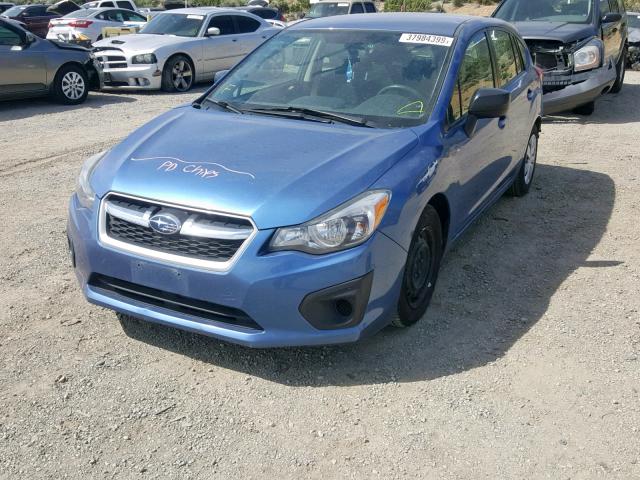 JF1GPAA63E9296756 - 2014 SUBARU IMPREZA BLUE photo 2