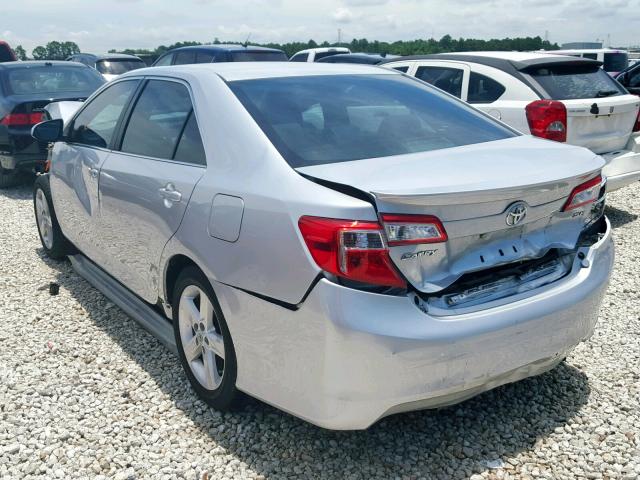 4T1BF1FK1CU014925 - 2012 TOYOTA CAMRY BASE SILVER photo 3