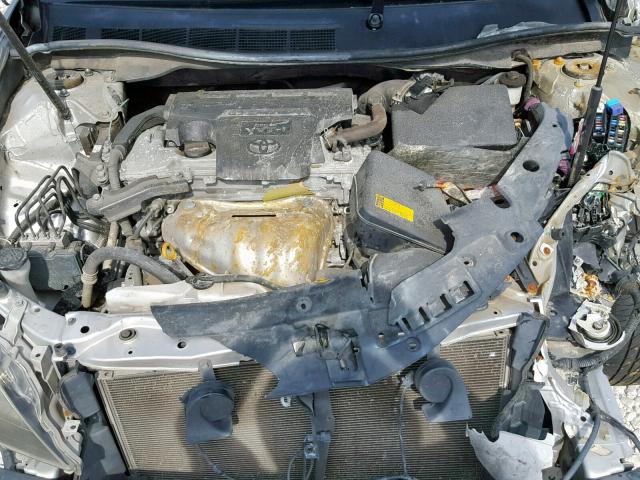4T1BF1FK1CU014925 - 2012 TOYOTA CAMRY BASE SILVER photo 7