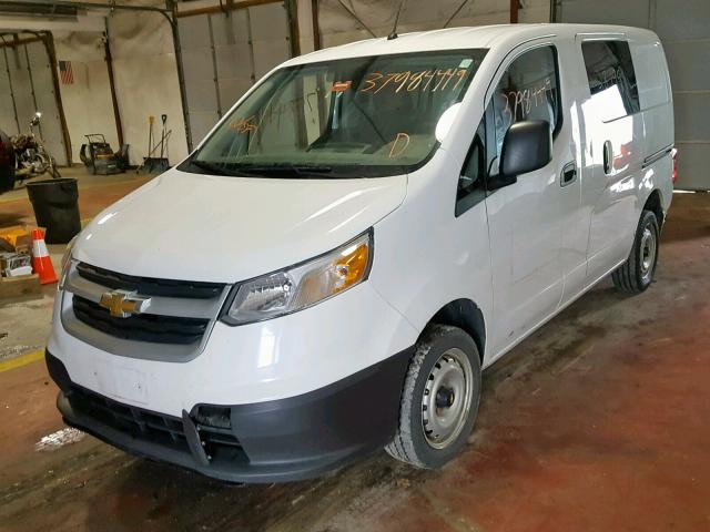 3N63M0ZN6FK728016 - 2015 CHEVROLET CITY EXPRE WHITE photo 2