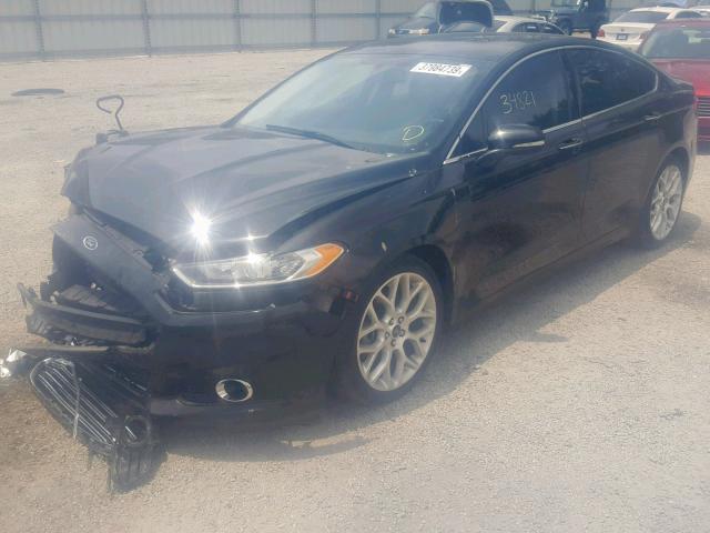 3FA6P0K97ER107111 - 2014 FORD FUSION TIT BLACK photo 2