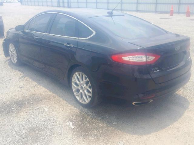 3FA6P0K97ER107111 - 2014 FORD FUSION TIT BLACK photo 3