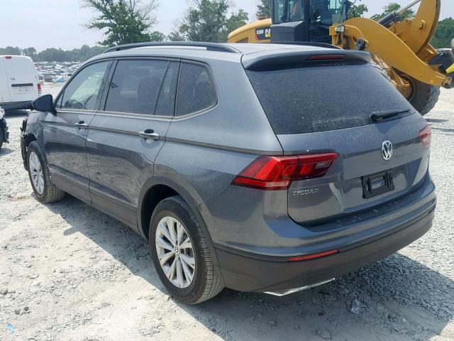 3VV1B7AX4JM112044 - 2018 VOLKSWAGEN TIGUAN S GRAY photo 3