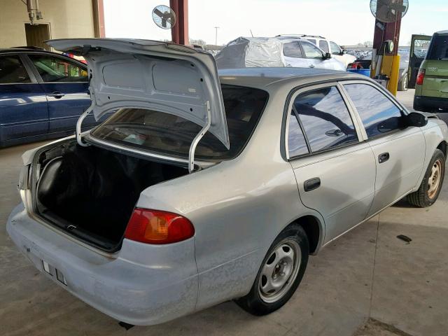 1NXBR12E3XZ274532 - 1999 TOYOTA COROLLA VE SILVER photo 4