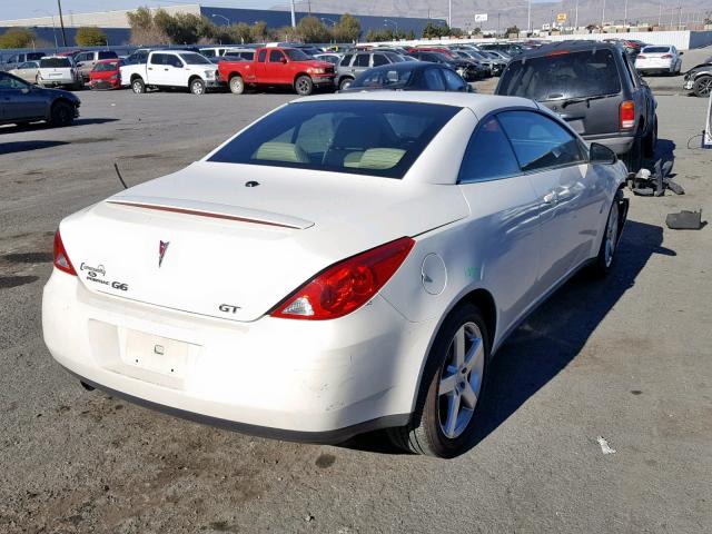 1G2ZH36NX84286016 - 2008 PONTIAC G6 GT WHITE photo 4