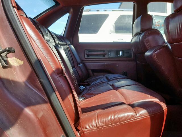 1G1BN53E2MW187512 - 1991 CHEVROLET CAPRICE CL MAROON photo 6