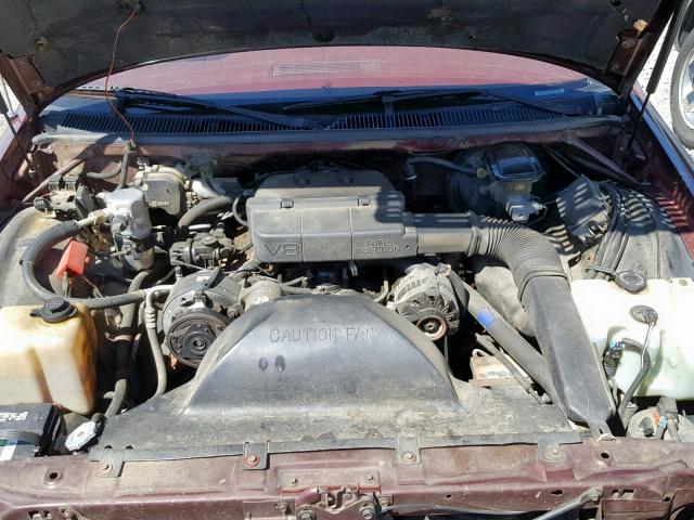 1G1BN53E2MW187512 - 1991 CHEVROLET CAPRICE CL MAROON photo 7