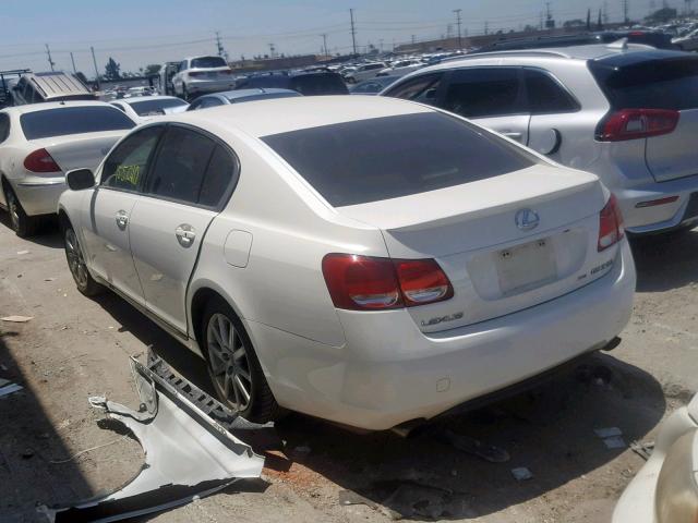 JTHCH96S860020815 - 2006 LEXUS GS 300 WHITE photo 3