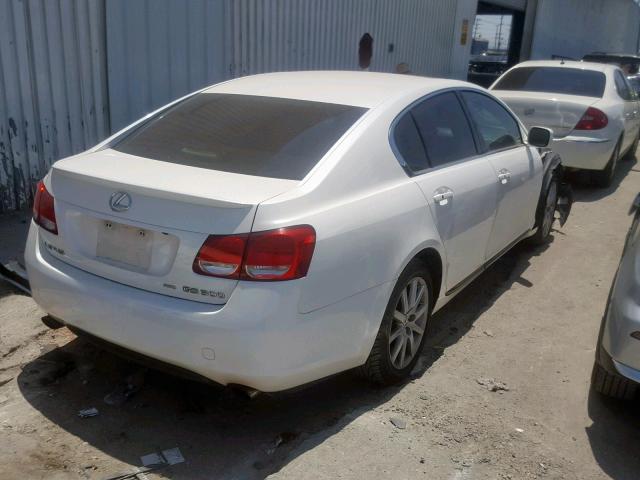 JTHCH96S860020815 - 2006 LEXUS GS 300 WHITE photo 4