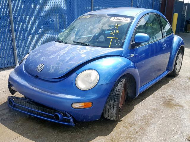 3VWCC21C6YM457846 - 2000 VOLKSWAGEN NEW BEETLE Mavi foto 2