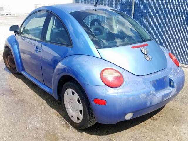 3VWCC21C6YM457846 - 2000 VOLKSWAGEN NEW BEETLE Mavi foto 3