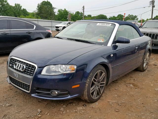 WAUDF48HX9K009725 - 2009 AUDI A4 2.0T CA BLUE photo 2