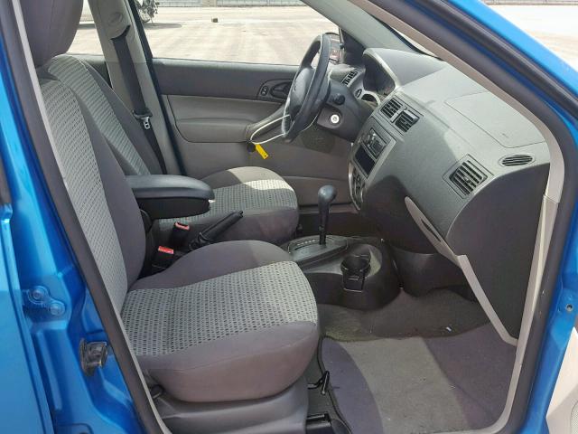 1FAFP34N07W196323 - 2007 FORD FOCUS ZX4 BLUE photo 5