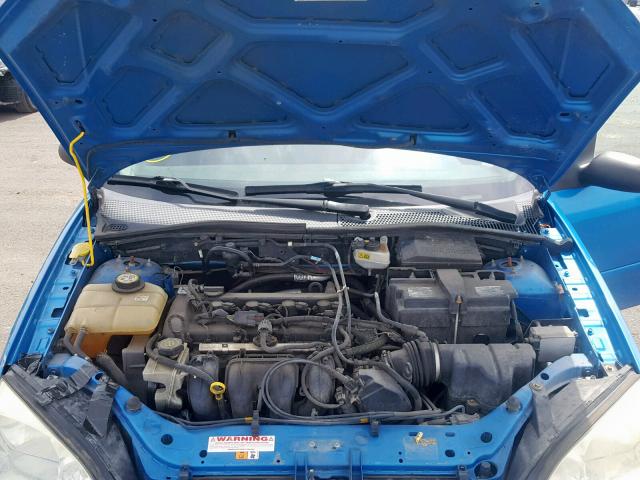 1FAFP34N07W196323 - 2007 FORD FOCUS ZX4 BLUE photo 7