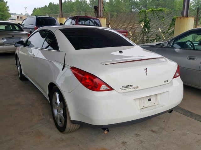 1G2ZH361574140196 - 2007 PONTIAC G6 GT WHITE photo 3